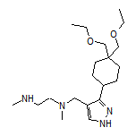 N1-[[3-[4,4-Bis(ethoxymethyl)cyclohexyl]-4-pyrazolyl]methyl]-N1,N2-dimethylethane-1,2-diamine