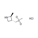 (2S,3R)-2-Methyl-3-[(methylsulfonyl)methyl]azetidine Hydrochloride