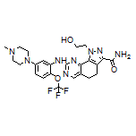 1-(2-Hydroxyethyl)-8-[[5-(4-methyl-1-piperazinyl)-2-(trifluoromethoxy)phenyl]amino]-4,5-dihydro-1H-pyrazolo[4,3-h]quinazoline-3-carboxamide