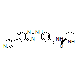 (R)-N-[(R)-1-[4-[[6-(4-Pyridyl)-2-quinazolinyl]amino]phenyl]ethyl]piperidine-2-carboxamide