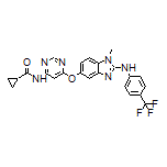 N-[6-[[1-Methyl-2-[[4-(trifluoromethyl)phenyl]amino]-5-benzimidazolyl]oxy]-4-pyrimidinyl]cyclopropanecarboxamide