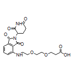 3-[2-[2-[[2-(2,6-Dioxo-3-piperidyl)-1,3-dioxo-4-isoindolinyl]amino]ethoxy]ethoxy]propanoic Acid