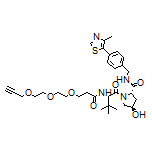 (2S,4R)-1-[(S)-2-(tert-Butyl)-4-oxo-7,10,13-trioxa-3-azahexadec-15-yn-1-oyl]-4-hydroxy-N-[4-(4-methyl-5-thiazolyl)benzyl]pyrrolidine-2-carboxamide