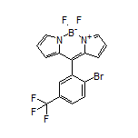 10-[2-Bromo-5-(trifluoromethyl)phenyl]-5,5-difluoro-5H-dipyrrolo[1,2-c:2’,1’-f][1,3,2]diazaborinin-4-ium-5-uide