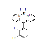 10-(3-Chloro-2-fluorophenyl)-5,5-difluoro-5H-dipyrrolo[1,2-c:2’,1’-f][1,3,2]diazaborinin-4-ium-5-uide