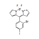 10-(2-Bromo-4-iodophenyl)-5,5-difluoro-5H-dipyrrolo[1,2-c:2’,1’-f][1,3,2]diazaborinin-4-ium-5-uide