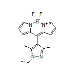 10-(1-Ethyl-3,5-dimethyl-4-pyrazolyl)-5,5-difluoro-5H-dipyrrolo[1,2-c:2’,1’-f][1,3,2]diazaborinin-4-ium-5-uide