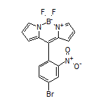 10-(4-Bromo-2-nitrophenyl)-5,5-difluoro-5H-dipyrrolo[1,2-c:2’,1’-f][1,3,2]diazaborinin-4-ium-5-uide