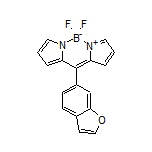 10-(6-Benzofuryl)-5,5-difluoro-5H-dipyrrolo[1,2-c:2’,1’-f][1,3,2]diazaborinin-4-ium-5-uide