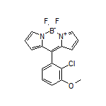 10-(2-Chloro-3-methoxyphenyl)-5,5-difluoro-5H-dipyrrolo[1,2-c:2’,1’-f][1,3,2]diazaborinin-4-ium-5-uide