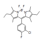 10-(3-Chloro-4-fluorophenyl)-2,8-diethyl-5,5-difluoro-1,3,7,9-tetramethyl-5H-dipyrrolo[1,2-c:2’,1’-f][1,3,2]diazaborinin-4-ium-5-uide