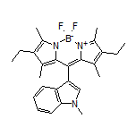 2,8-Diethyl-5,5-difluoro-1,3,7,9-tetramethyl-10-(1-methyl-3-indolyl)-5H-dipyrrolo[1,2-c:2’,1’-f][1,3,2]diazaborinin-4-ium-5-uide