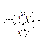 2,8-Diethyl-5,5-difluoro-1,3,7,9-tetramethyl-10-(3-methyl-2-thienyl)-5H-dipyrrolo[1,2-c:2’,1’-f][1,3,2]diazaborinin-4-ium-5-uide