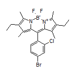 10-(4-Bromo-2-chlorophenyl)-2,8-diethyl-5,5-difluoro-1,3,7,9-tetramethyl-5H-dipyrrolo[1,2-c:2’,1’-f][1,3,2]diazaborinin-4-ium-5-uide