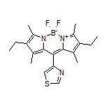 2,8-Diethyl-5,5-difluoro-1,3,7,9-tetramethyl-10-(4-thiazolyl)-5H-dipyrrolo[1,2-c:2’,1’-f][1,3,2]diazaborinin-4-ium-5-uide