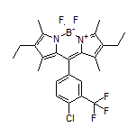 10-[4-Chloro-3-(trifluoromethyl)phenyl]-2,8-diethyl-5,5-difluoro-1,3,7,9-tetramethyl-5H-dipyrrolo[1,2-c:2’,1’-f][1,3,2]diazaborinin-4-ium-5-uide