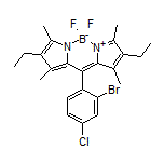 10-(2-Bromo-4-chlorophenyl)-2,8-diethyl-5,5-difluoro-1,3,7,9-tetramethyl-5H-dipyrrolo[1,2-c:2’,1’-f][1,3,2]diazaborinin-4-ium-5-uide