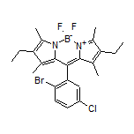 10-(2-Bromo-5-chlorophenyl)-2,8-diethyl-5,5-difluoro-1,3,7,9-tetramethyl-5H-dipyrrolo[1,2-c:2’,1’-f][1,3,2]diazaborinin-4-ium-5-uide