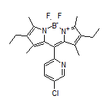 10-(5-Chloro-2-pyridyl)-2,8-diethyl-5,5-difluoro-1,3,7,9-tetramethyl-5H-dipyrrolo[1,2-c:2’,1’-f][1,3,2]diazaborinin-4-ium-5-uide