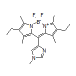 2,8-Diethyl-5,5-difluoro-1,3,7,9-tetramethyl-10-(1-methyl-4-imidazolyl)-5H-dipyrrolo[1,2-c:2’,1’-f][1,3,2]diazaborinin-4-ium-5-uide