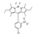 10-(4-Chloro-2-nitrophenyl)-2,8-diethyl-5,5-difluoro-1,3,7,9-tetramethyl-5H-dipyrrolo[1,2-c:2’,1’-f][1,3,2]diazaborinin-4-ium-5-uide