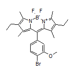 10-(4-Bromo-3-methoxyphenyl)-2,8-diethyl-5,5-difluoro-1,3,7,9-tetramethyl-5H-dipyrrolo[1,2-c:2’,1’-f][1,3,2]diazaborinin-4-ium-5-uide