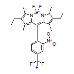 2,8-Diethyl-5,5-difluoro-1,3,7,9-tetramethyl-10-[2-nitro-4-(trifluoromethyl)phenyl]-5H-dipyrrolo[1,2-c:2’,1’-f][1,3,2]diazaborinin-4-ium-5-uide