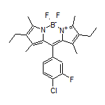 10-(4-Chloro-3-fluorophenyl)-2,8-diethyl-5,5-difluoro-1,3,7,9-tetramethyl-5H-dipyrrolo[1,2-c:2’,1’-f][1,3,2]diazaborinin-4-ium-5-uide