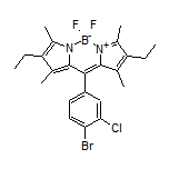 10-(4-Bromo-3-chlorophenyl)-2,8-diethyl-5,5-difluoro-1,3,7,9-tetramethyl-5H-dipyrrolo[1,2-c:2’,1’-f][1,3,2]diazaborinin-4-ium-5-uide