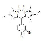 10-(3-Bromo-4-chlorophenyl)-2,8-diethyl-5,5-difluoro-1,3,7,9-tetramethyl-5H-dipyrrolo[1,2-c:2’,1’-f][1,3,2]diazaborinin-4-ium-5-uide