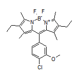 10-(4-Chloro-3-methoxyphenyl)-2,8-diethyl-5,5-difluoro-1,3,7,9-tetramethyl-5H-dipyrrolo[1,2-c:2’,1’-f][1,3,2]diazaborinin-4-ium-5-uide