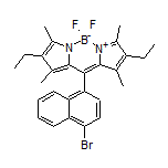 10-(4-Bromo-1-naphthyl)-2,8-diethyl-5,5-difluoro-1,3,7,9-tetramethyl-5H-dipyrrolo[1,2-c:2’,1’-f][1,3,2]diazaborinin-4-ium-5-uide