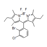 10-(2-Bromo-3-chlorophenyl)-2,8-diethyl-5,5-difluoro-1,3,7,9-tetramethyl-5H-dipyrrolo[1,2-c:2’,1’-f][1,3,2]diazaborinin-4-ium-5-uide