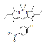 10-(2-Chloro-5-nitrophenyl)-2,8-diethyl-5,5-difluoro-1,3,7,9-tetramethyl-5H-dipyrrolo[1,2-c:2’,1’-f][1,3,2]diazaborinin-4-ium-5-uide