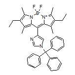 2,8-Diethyl-5,5-difluoro-1,3,7,9-tetramethyl-10-(1-trityl-4-imidazolyl)-5H-dipyrrolo[1,2-c:2’,1’-f][1,3,2]diazaborinin-4-ium-5-uide