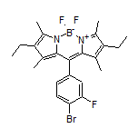 10-(4-Bromo-3-fluorophenyl)-2,8-diethyl-5,5-difluoro-1,3,7,9-tetramethyl-5H-dipyrrolo[1,2-c:2’,1’-f][1,3,2]diazaborinin-4-ium-5-uide