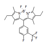 2,8-Diethyl-5,5-difluoro-10-[4-fluoro-3-(trifluoromethyl)phenyl]-1,3,7,9-tetramethyl-5H-dipyrrolo[1,2-c:2’,1’-f][1,3,2]diazaborinin-4-ium-5-uide