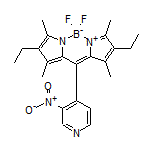 2,8-Diethyl-5,5-difluoro-1,3,7,9-tetramethyl-10-(3-nitro-4-pyridyl)-5H-dipyrrolo[1,2-c:2’,1’-f][1,3,2]diazaborinin-4-ium-5-uide