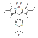 2,8-Diethyl-5,5-difluoro-1,3,7,9-tetramethyl-10-[2-(trifluoromethyl)-5-pyrimidinyl]-5H-dipyrrolo[1,2-c:2’,1’-f][1,3,2]diazaborinin-4-ium-5-uide