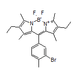 10-(3-Bromo-4-methylphenyl)-2,8-diethyl-5,5-difluoro-1,3,7,9-tetramethyl-5H-dipyrrolo[1,2-c:2’,1’-f][1,3,2]diazaborinin-4-ium-5-uide