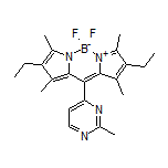 2,8-Diethyl-5,5-difluoro-1,3,7,9-tetramethyl-10-(2-methyl-4-pyrimidinyl)-5H-dipyrrolo[1,2-c:2’,1’-f][1,3,2]diazaborinin-4-ium-5-uide