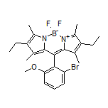 10-(2-Bromo-6-methoxyphenyl)-2,8-diethyl-5,5-difluoro-1,3,7,9-tetramethyl-5H-dipyrrolo[1,2-c:2’,1’-f][1,3,2]diazaborinin-4-ium-5-uide