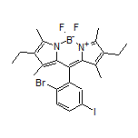 10-(2-Bromo-5-iodophenyl)-2,8-diethyl-5,5-difluoro-1,3,7,9-tetramethyl-5H-dipyrrolo[1,2-c:2’,1’-f][1,3,2]diazaborinin-4-ium-5-uide