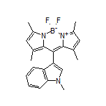 5,5-Difluoro-1,3,7,9-tetramethyl-10-(1-methyl-3-indolyl)-5H-dipyrrolo[1,2-c:2’,1’-f][1,3,2]diazaborinin-4-ium-5-uide