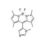 5,5-Difluoro-1,3,7,9-tetramethyl-10-(1-methyl-5-imidazolyl)-5H-dipyrrolo[1,2-c:2’,1’-f][1,3,2]diazaborinin-4-ium-5-uide