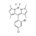 10-(2-Bromo-4-chlorophenyl)-5,5-difluoro-1,3,7,9-tetramethyl-5H-dipyrrolo[1,2-c:2’,1’-f][1,3,2]diazaborinin-4-ium-5-uide