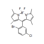 10-(2-Bromo-5-chlorophenyl)-5,5-difluoro-1,3,7,9-tetramethyl-5H-dipyrrolo[1,2-c:2’,1’-f][1,3,2]diazaborinin-4-ium-5-uide