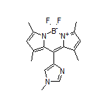 5,5-Difluoro-1,3,7,9-tetramethyl-10-(1-methyl-4-imidazolyl)-5H-dipyrrolo[1,2-c:2’,1’-f][1,3,2]diazaborinin-4-ium-5-uide