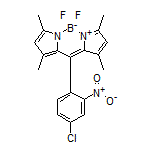 10-(4-Chloro-2-nitrophenyl)-5,5-difluoro-1,3,7,9-tetramethyl-5H-dipyrrolo[1,2-c:2’,1’-f][1,3,2]diazaborinin-4-ium-5-uide