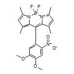 10-(4,5-Dimethoxy-2-nitrophenyl)-5,5-difluoro-1,3,7,9-tetramethyl-5H-dipyrrolo[1,2-c:2’,1’-f][1,3,2]diazaborinin-4-ium-5-uide